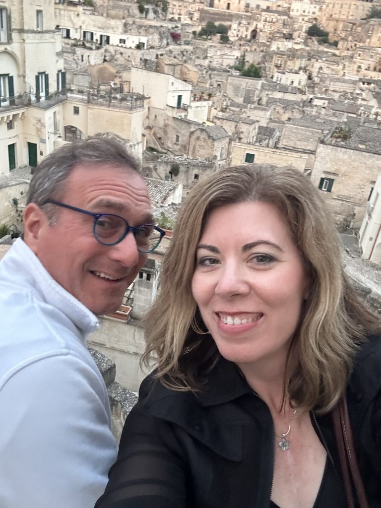 Vince and Charli in Italy