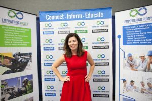 Charli with Connect Inform and Educate Banner