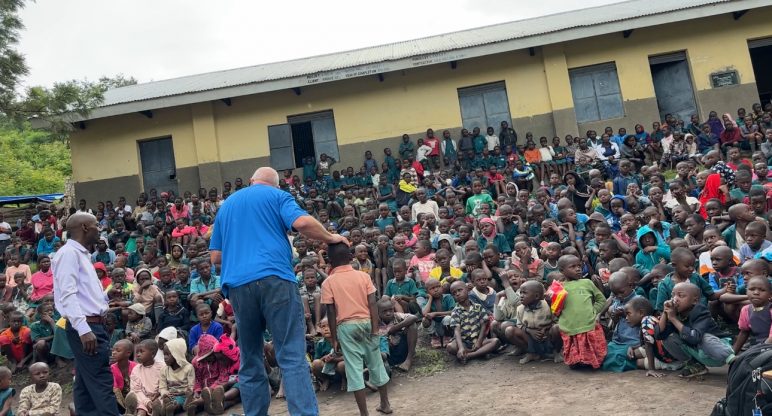 Brian with the Children of Uganda
